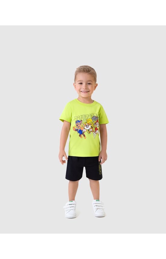 Conjunto Infantil Menino Patrulha Canina Em Algodão Malwee Kids