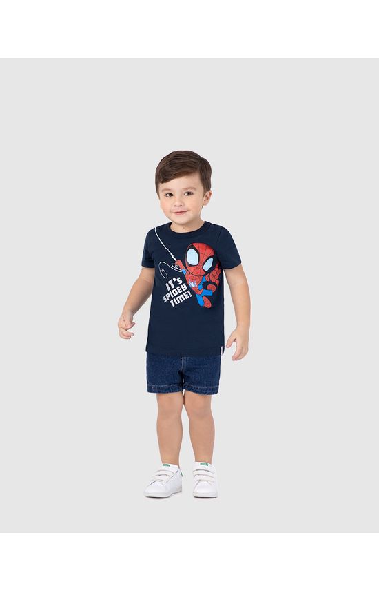 Camiseta Infantil Menino Especial Homem-Aranha Em Algodão Malwee Kids