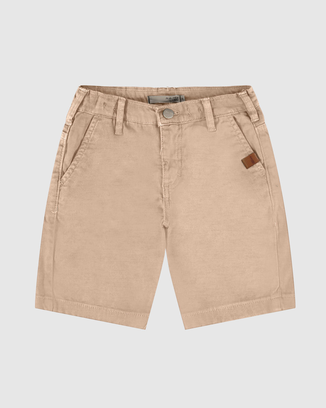 Bermuda Infantil Menino Bolso Funcional Em Sarja Moletom Malwee Kids - Imagem 11