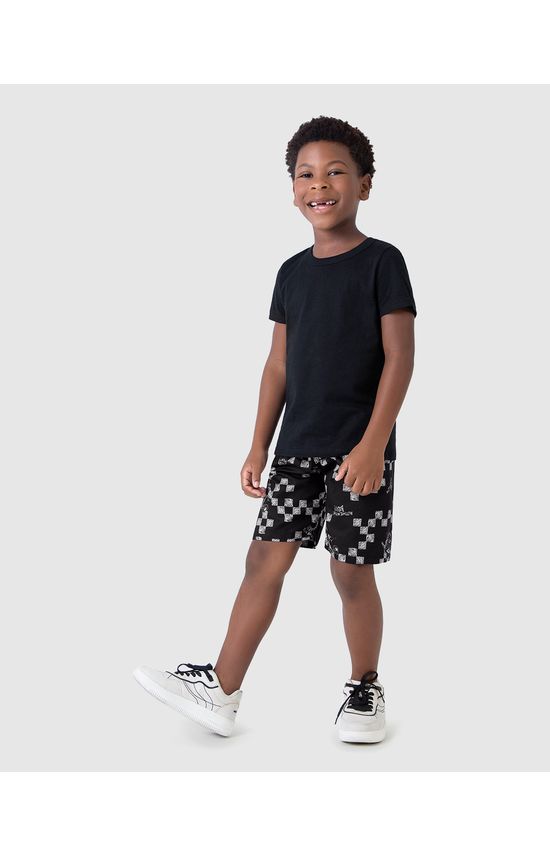 Bermuda Infantil Menino Estampada Em Microfibra Malwee Kids