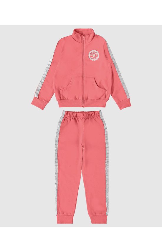 Conjunto Infantil Menina Calça Jogger Em Moletom Flanelado Malwee Kids