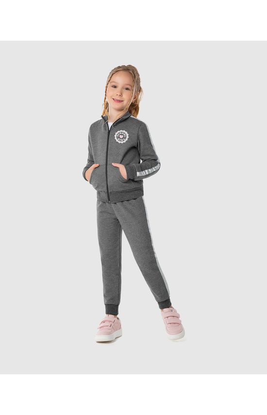 Conjunto Infantil Menina Calça Jogger Em Moletom Flanelado Malwee Kids