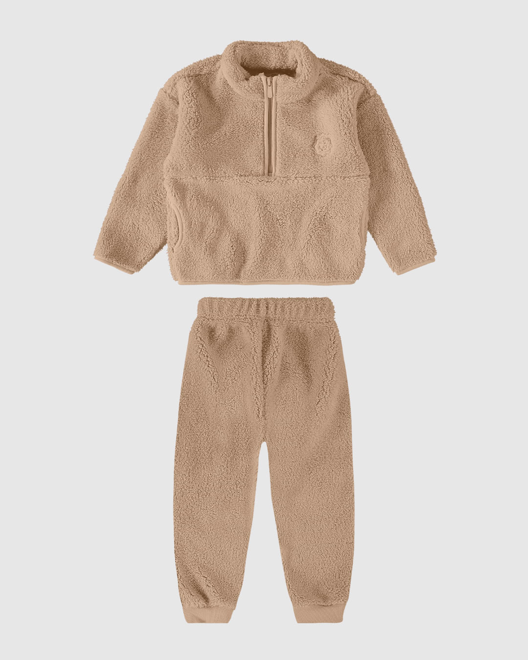 Conjunto Infanil Unissex Blusão Em Pelúcia Malwee Kids