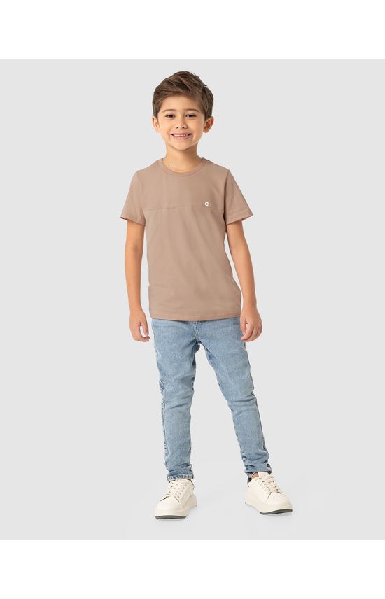 Calça Menino Slim Em Jeans Com Elastano - Carinhoso