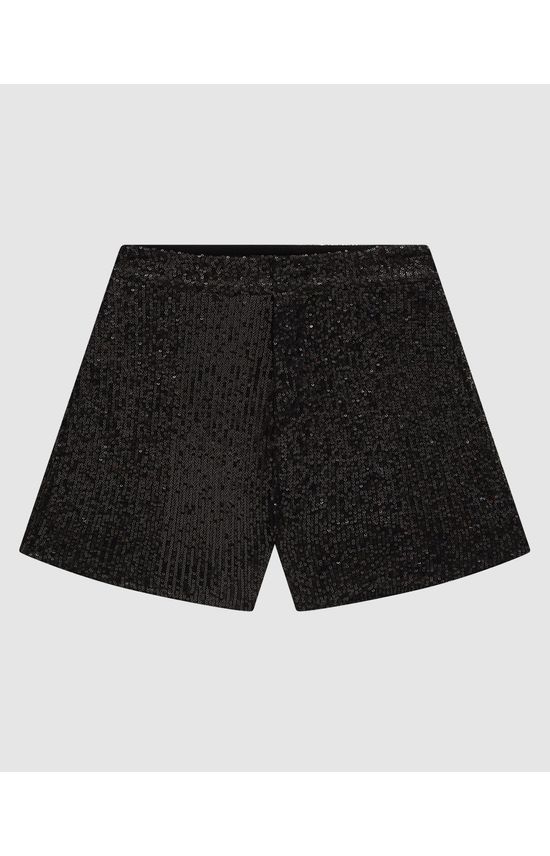 Shorts Reto Feminino Em Paetê - ENFIM