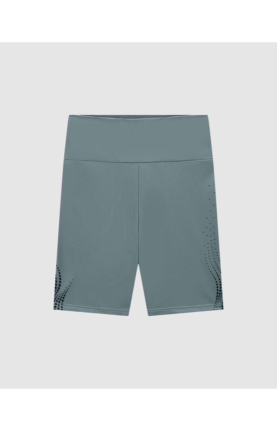 Shorts Feminino Estampa Lateral Em Malha Dry E Proteção UV50+ - ENFIM