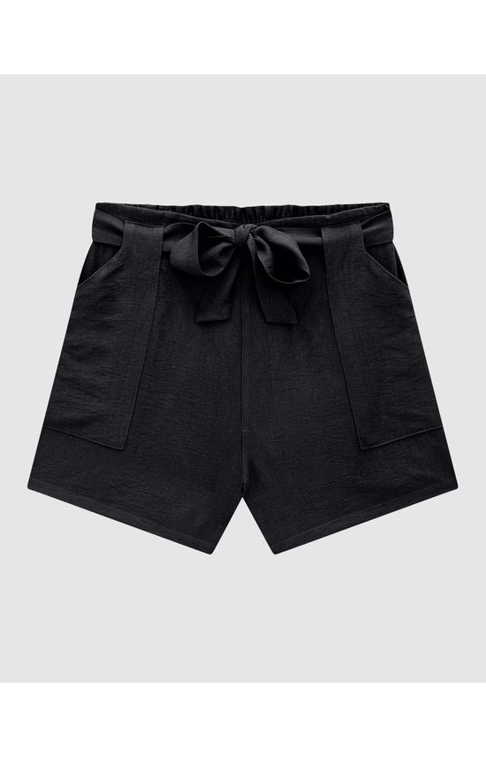 Shorts Clochard Feminino Com Amarração Em Viscose - ENFIM