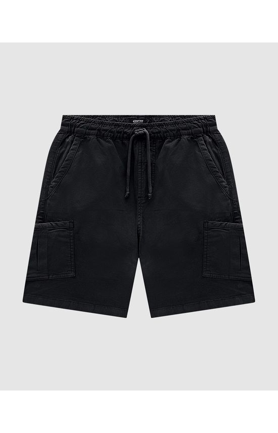 Bermuda Jogger Masculina Bolso Lateral Em Sarja Com Elastano - ENFIM