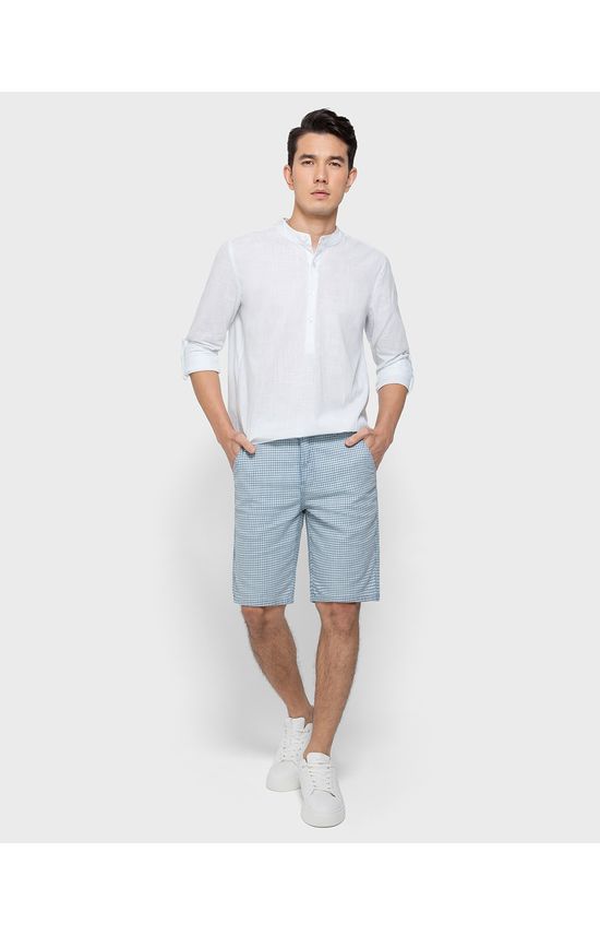 Bermuda Chino Masculina Alfaiataria Em Jeans - ENFIM