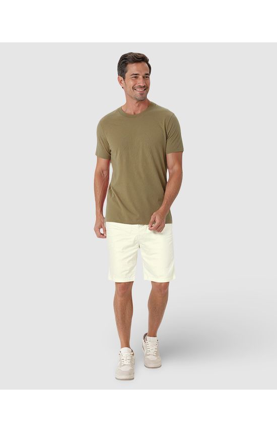 Camiseta Masculina Estampa Alto Relevo Em Algodão