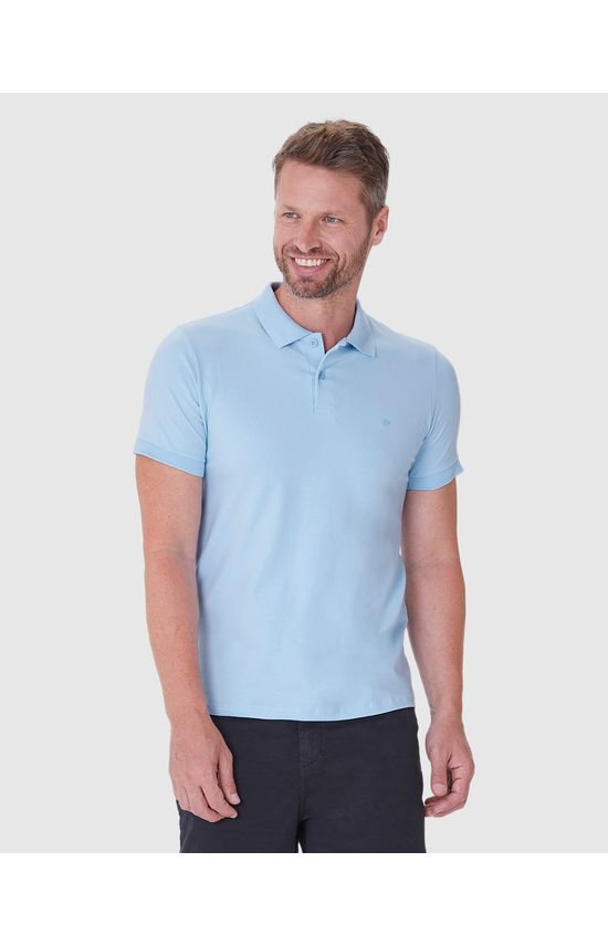 Camisa Polo Básica Masculina Regular Em Algodão