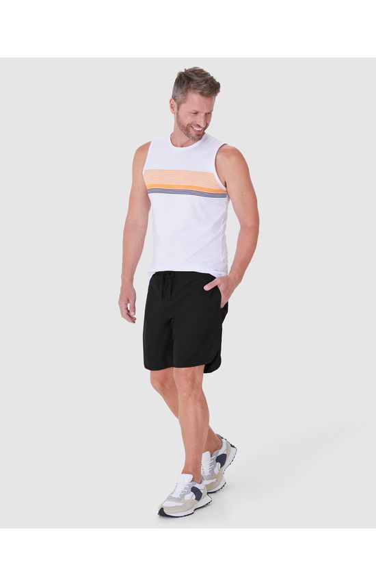 Bermuda Masculina Comfort Em Microfibra Com Elastano