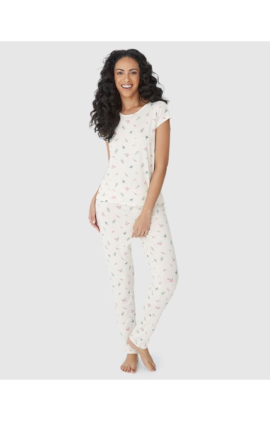 Blusa Feminina De Pijama Em Malha Viscose Stretch