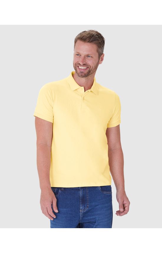 Camisa Polo Básica Masculina Regular Em Algodão