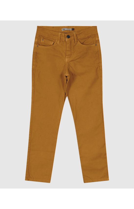 Calça Menino Slim Em Sarja Com Elastano Carinhoso