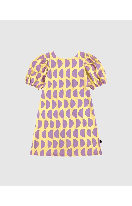 Vestido Infantil Midi Reto Estampa Abstrata Em Algodão Malwee Kids