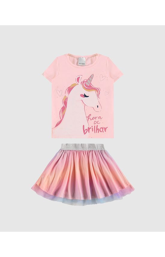 Conjunto Infantil Menina Hora De Brilhar - Carnaval Malwee Kids