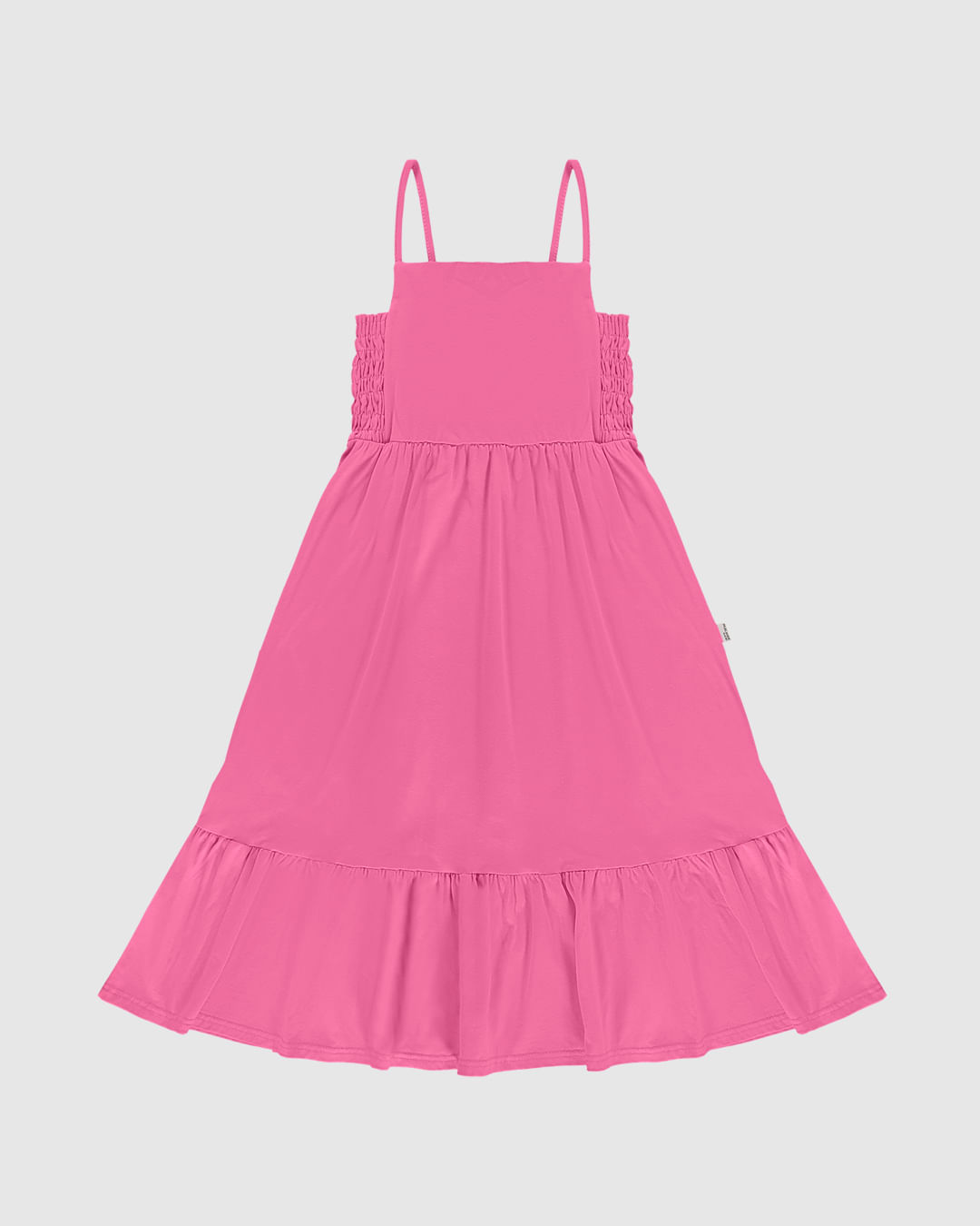 Vestido Infantil Midi Rodado Detalhe Elástico Em Algodão Malwee Kids - Imagem 19