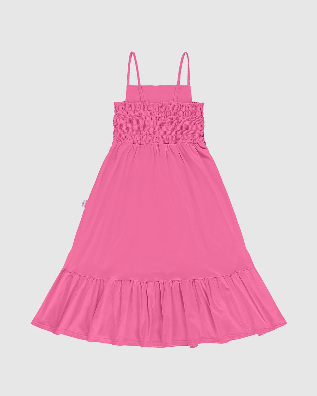 Vestido Infantil Midi Rodado Detalhe Elástico Em Algodão Malwee Kids - Imagem 25