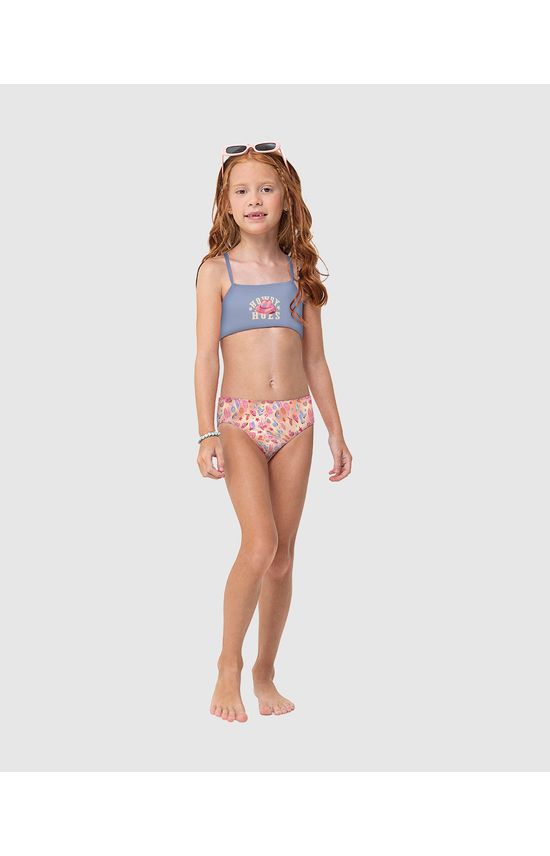Conjunto Infantil Menina Blusa Howdy + Calcinha Malha UV50+ Malwee Kids