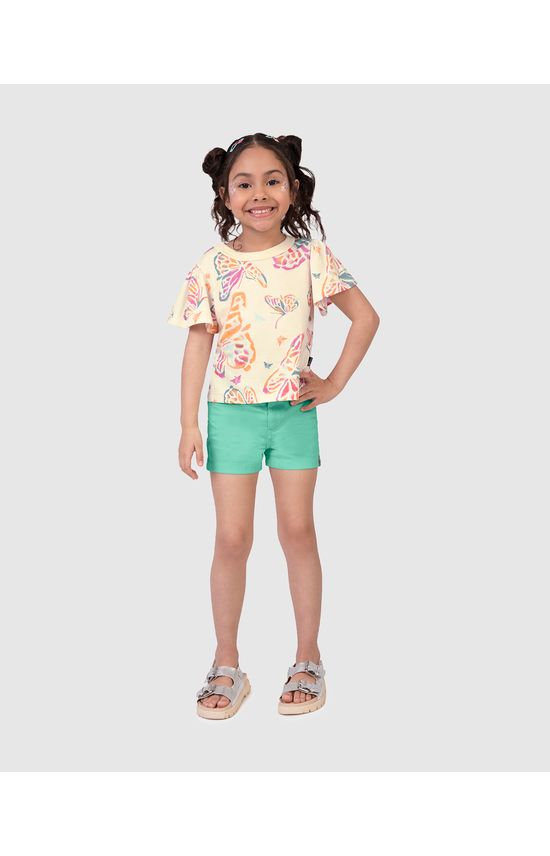 Blusa Infantil Menina Ampla Estampada Em Algodão Malwee Kids
