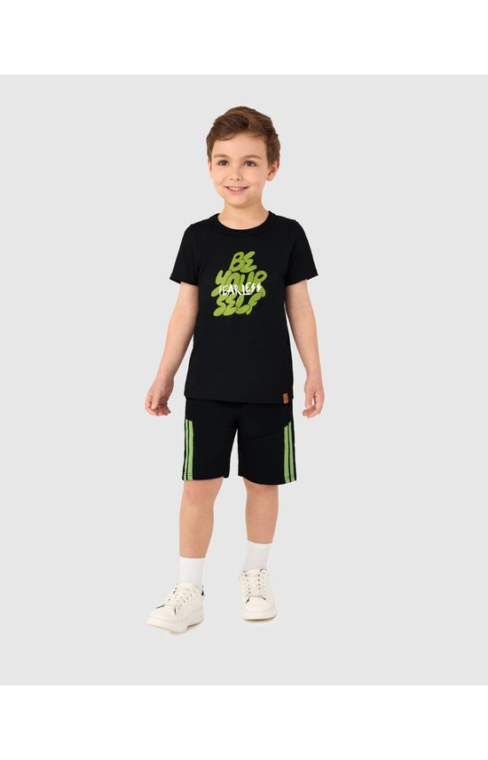 Conjunto Infantil Menino Be Yourself Fearless Em Algodão Malwee Kids