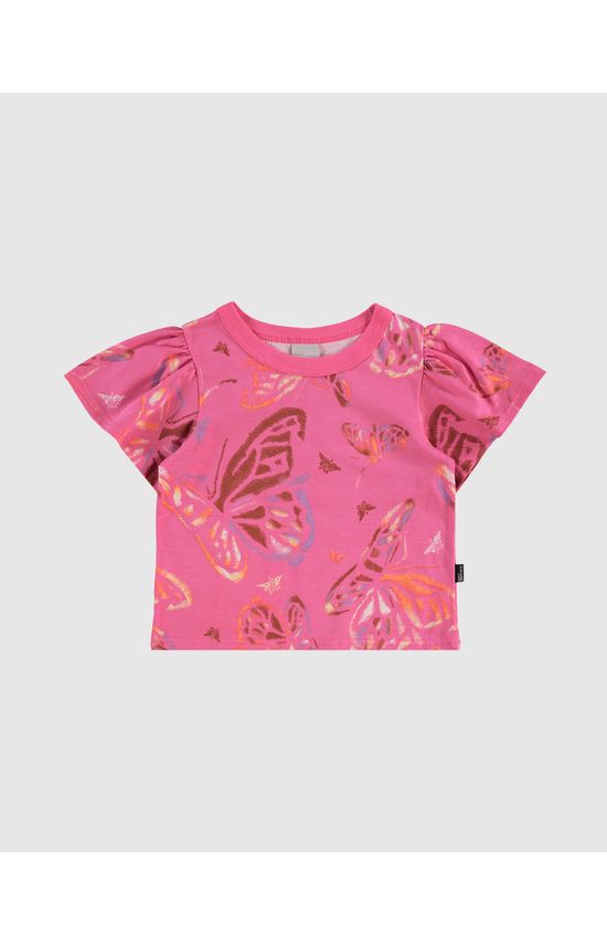 Blusa Infantil Menina Ampla Estampada Em Algodão Malwee Kids