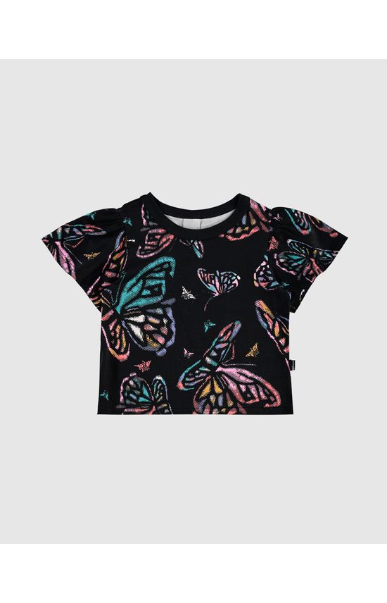 Blusa Infantil Menina Ampla Estampada Em Algodão Malwee Kids