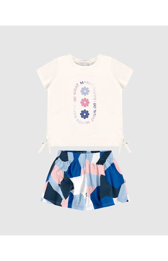 Conjunto Infantil Menina Do What Makes Happy Malwee Kids
