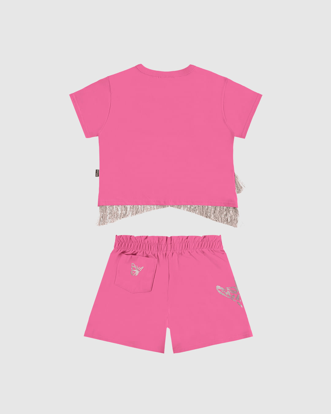 Conjunto Infantil Menina Blusa Com Franjas Brilho - Carnaval Malwee Kids - Imagem 4