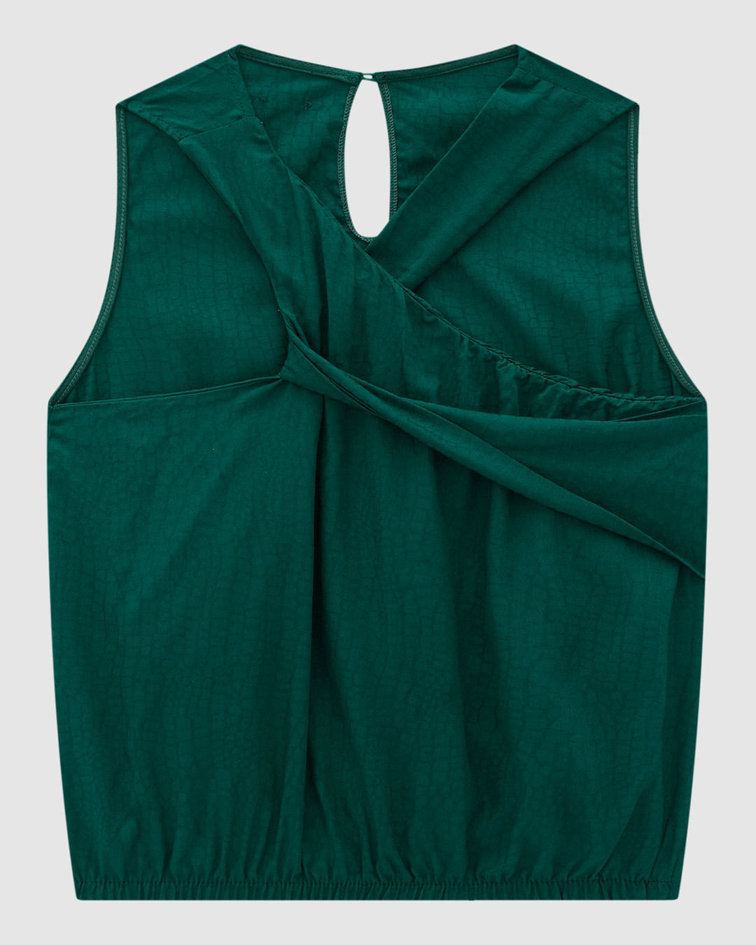 Blusa Balonê Feminina Decote Torcido Em Malha Jacquard - ENFIM - Imagem 8