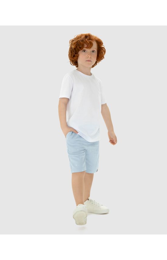 Conjunto Menino Bermuda Em Moletom Sarjado - Carinhoso