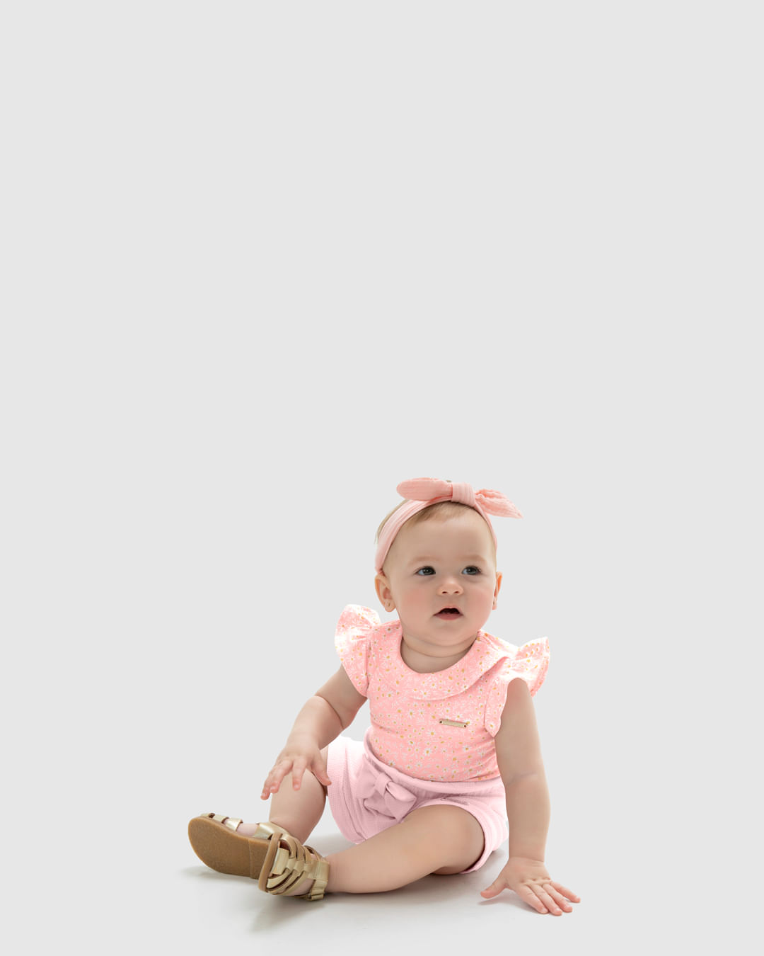 Conjunto Menina Body Estampado E Shorts Em Algodão - Carinhoso - Imagem 9