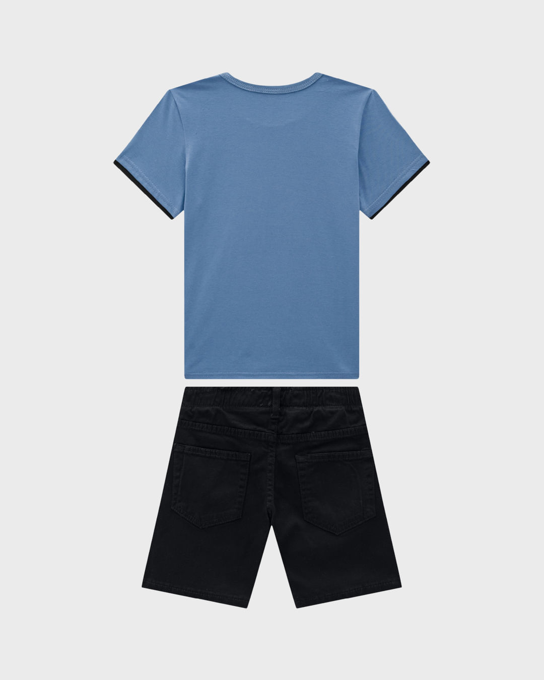 Conjunto Menino Camiseta Estampa Alto Relevo Em Algodão - Carinhoso - Imagem 2