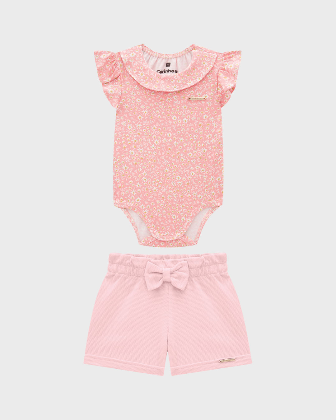 Conjunto Menina Body Estampado E Shorts Em Algodão - Carinhoso - Imagem 14