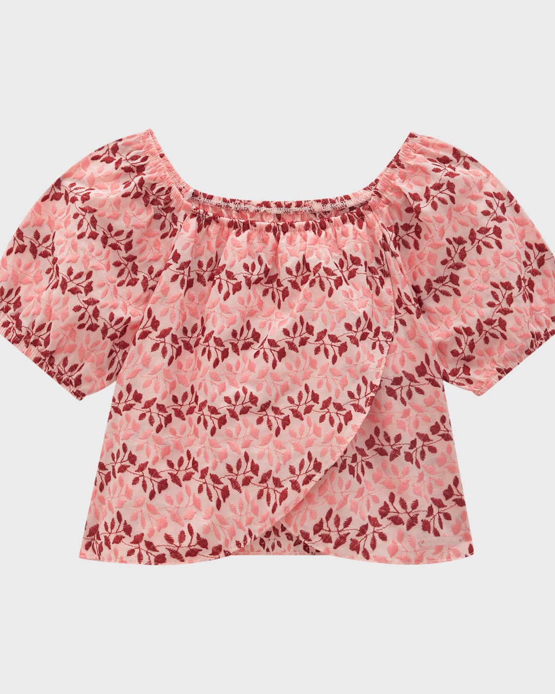 Conjunto Menina Blusa Em Tecido Bordado - Carinhoso - Imagem 9
