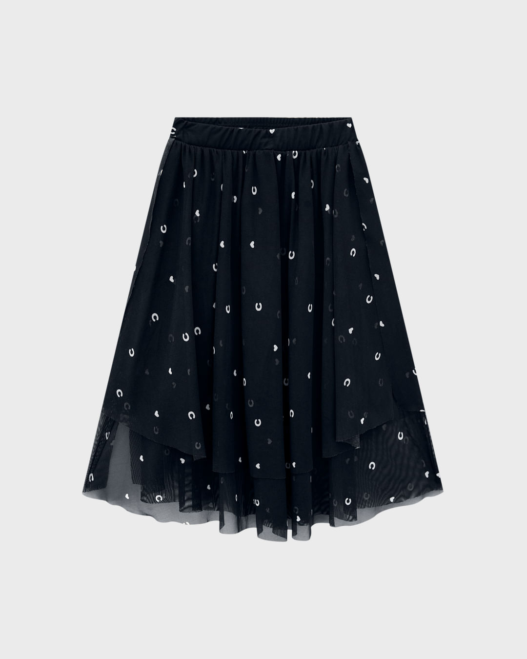 Conjunto Menina Blusa E Saia Midi Em Tule - Carinhoso - Imagem 12