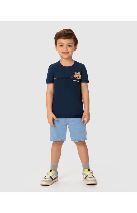 Conjunto Infantil Menino Camiseta Come Together Right Now Malwee Kids