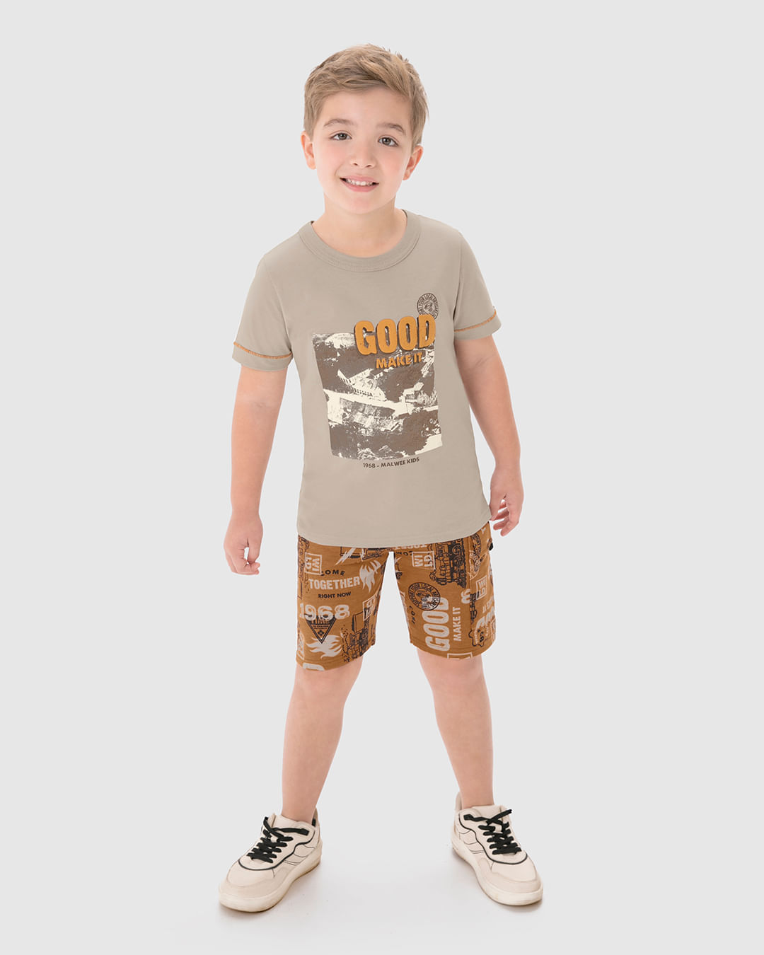 Conjunto Infantil Menino Make It Good em Algodão Malwee Kids