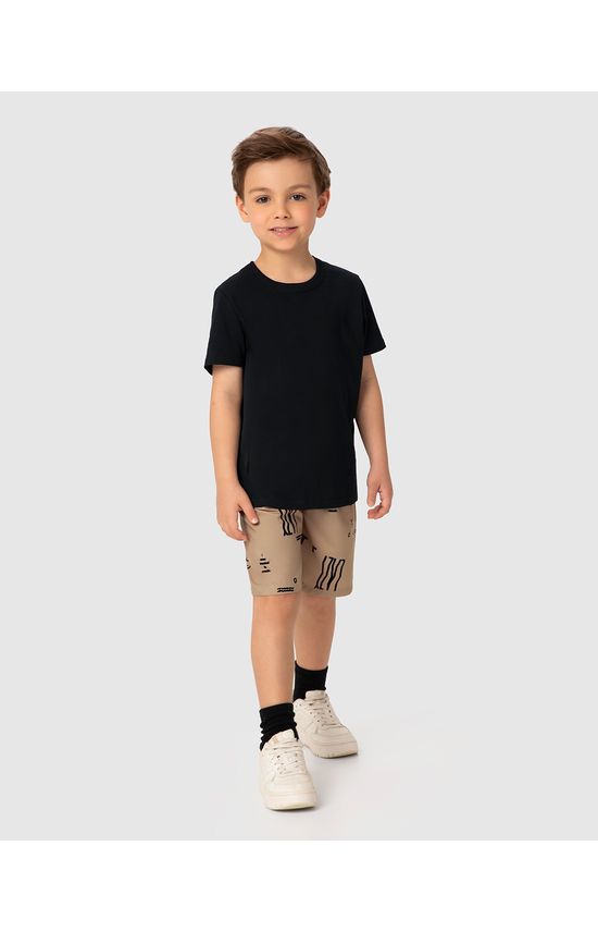 Bermuda Infantil Menino Estampada Em Microfibra Malwee Kids
