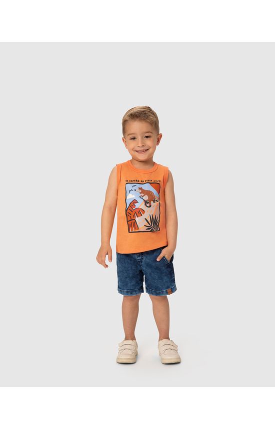 Regata Infantil Menino Te Espero Na Pista Hoje Em Algodão Malwee Kids