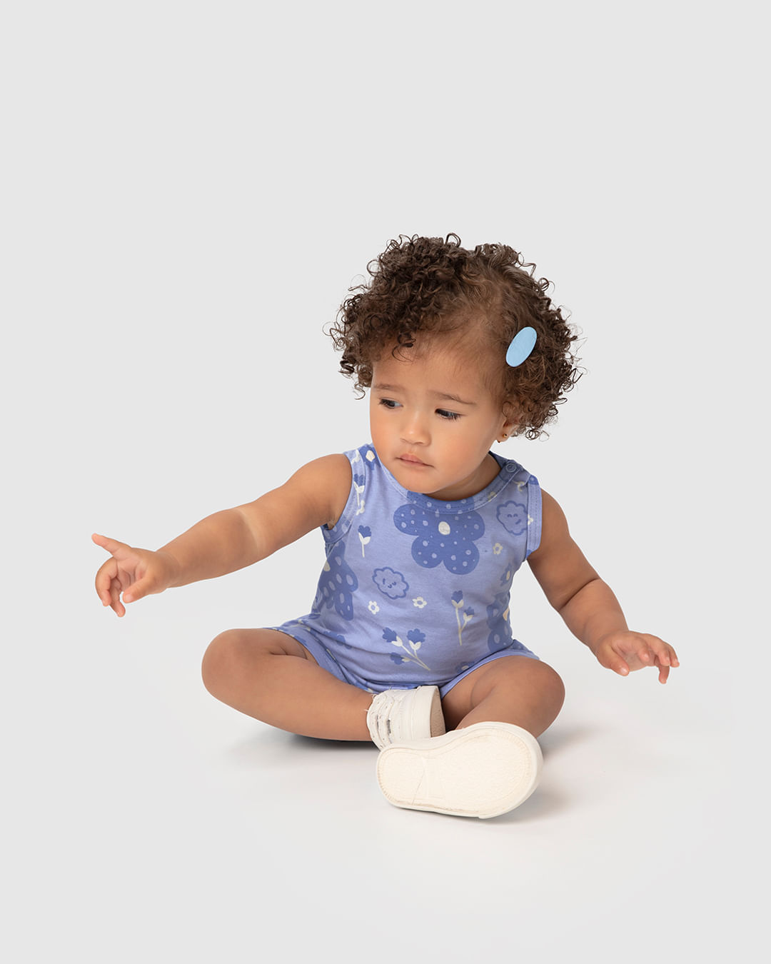 Macaquinho Infantil Menina Regata Em Algodão Malwee Kids - Imagem 5