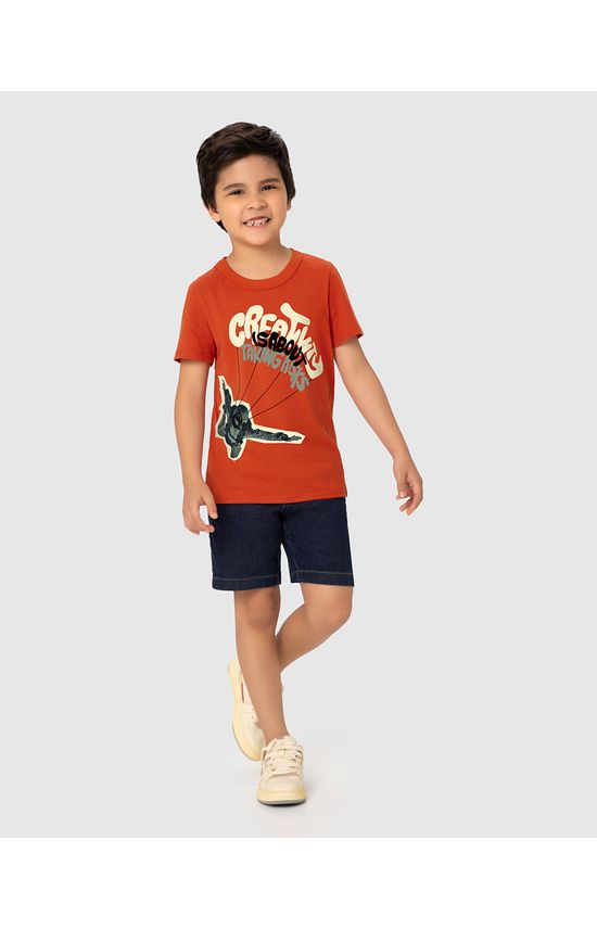 Camiseta Infantil Menino Creativity Em Malha Botonê Malwee Kids