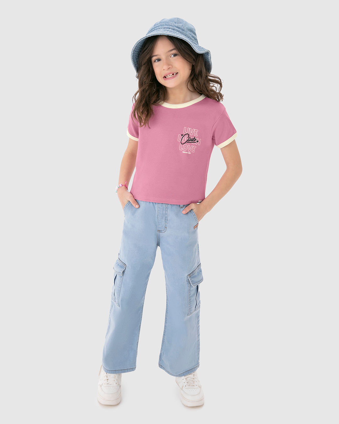 Blusa Infantil Menina Estampa Com Puff Em Ribana Malwee Kids - Imagem 9