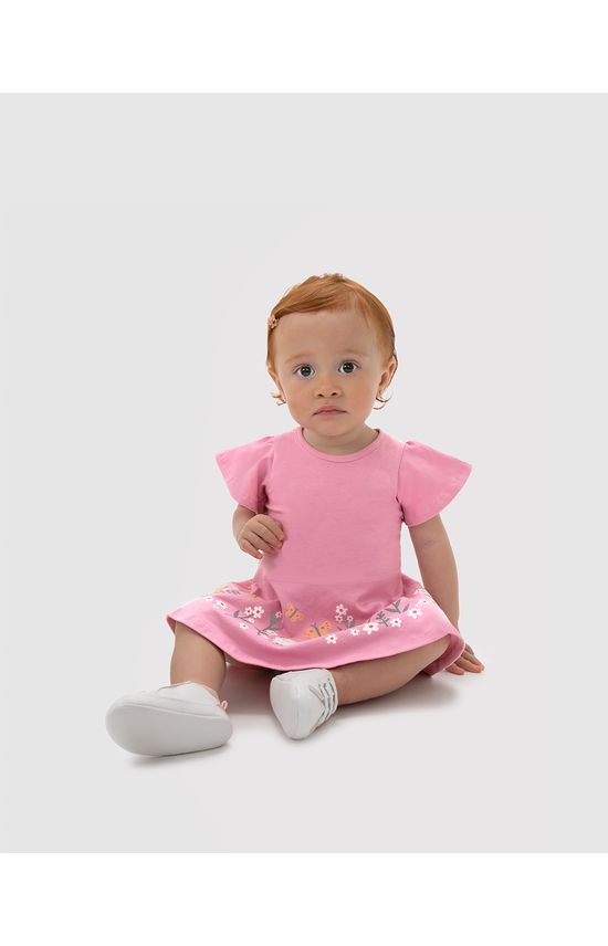 Vestido Infantil Body Com Estampa Em Algodão Malwee Kids