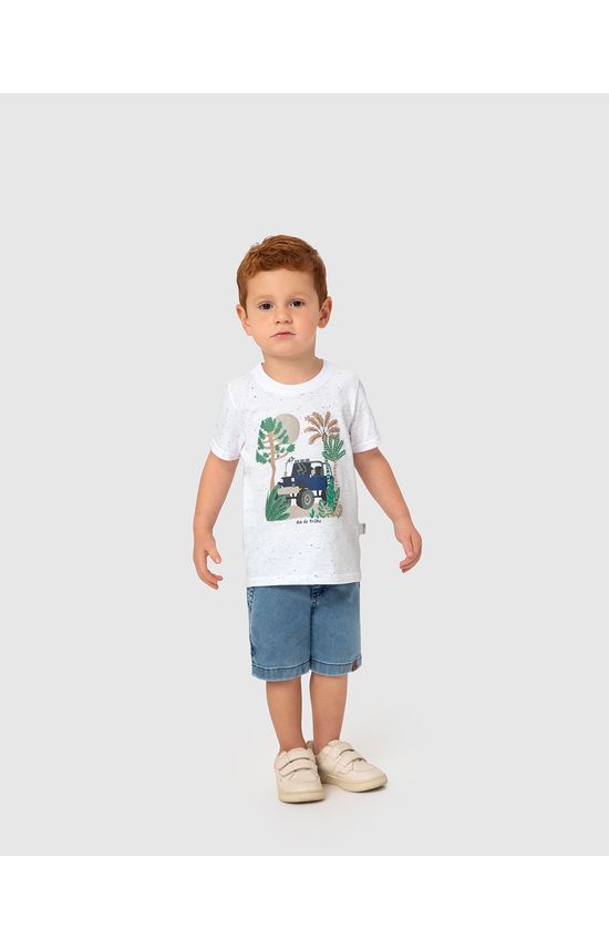 Camiseta Infantil Menino Dia De Trilha Em Malha Botonê Malwee Kids