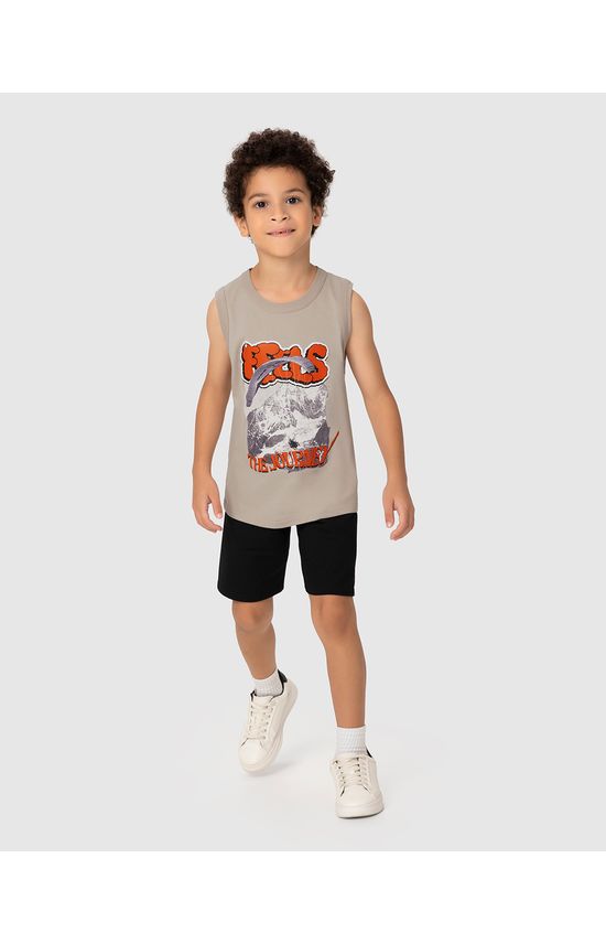 Regata Infantil Menino Feels The Journey Em Algodão Malwee Kids