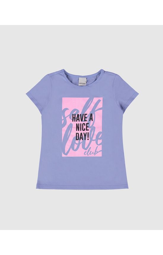 Blusa Infantil Menina Estampa Com Glitter Em Algodão Malwee Kids