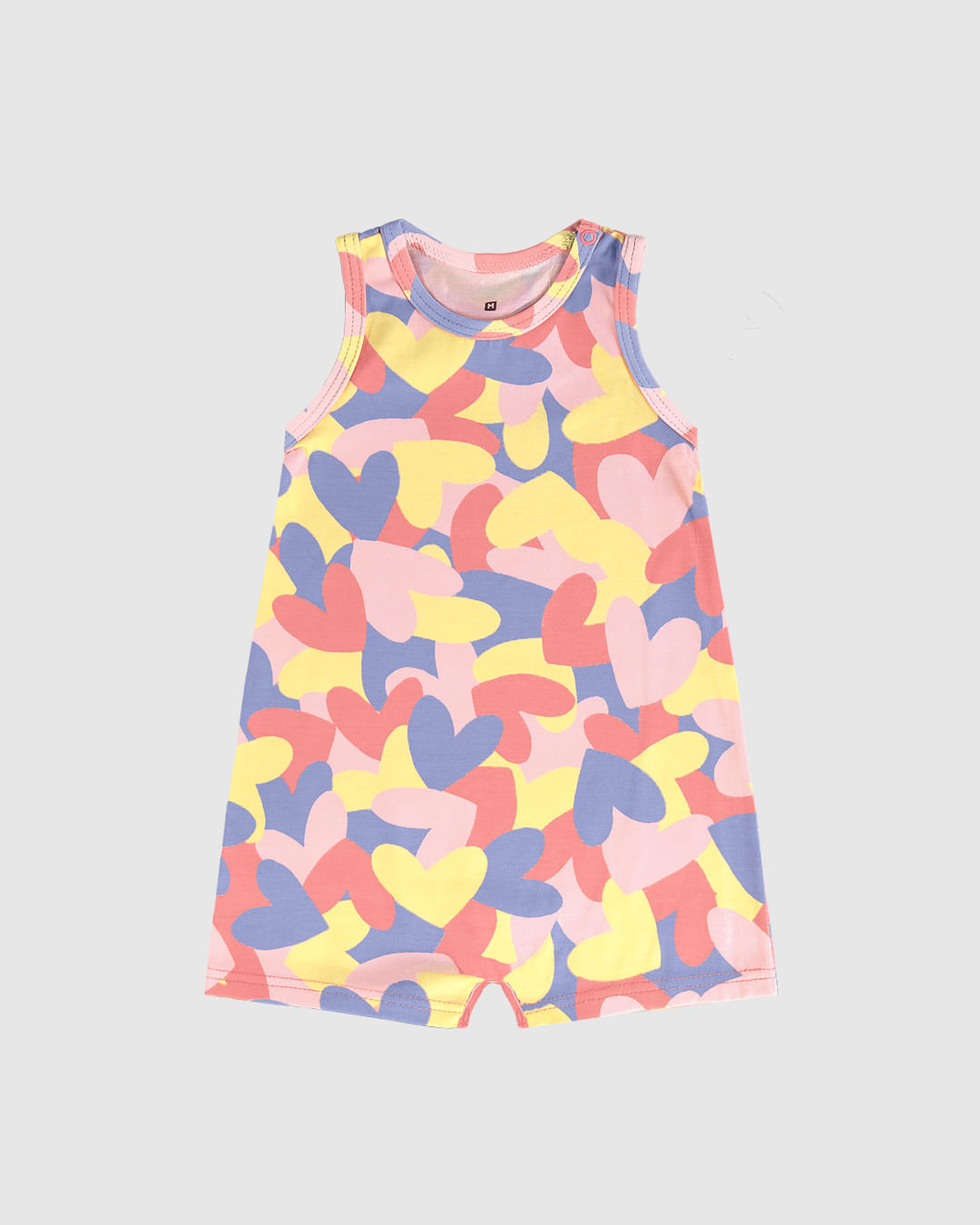 Macaquinho Infantil Menina Regata Em Algodão Malwee Kids - Imagem 3