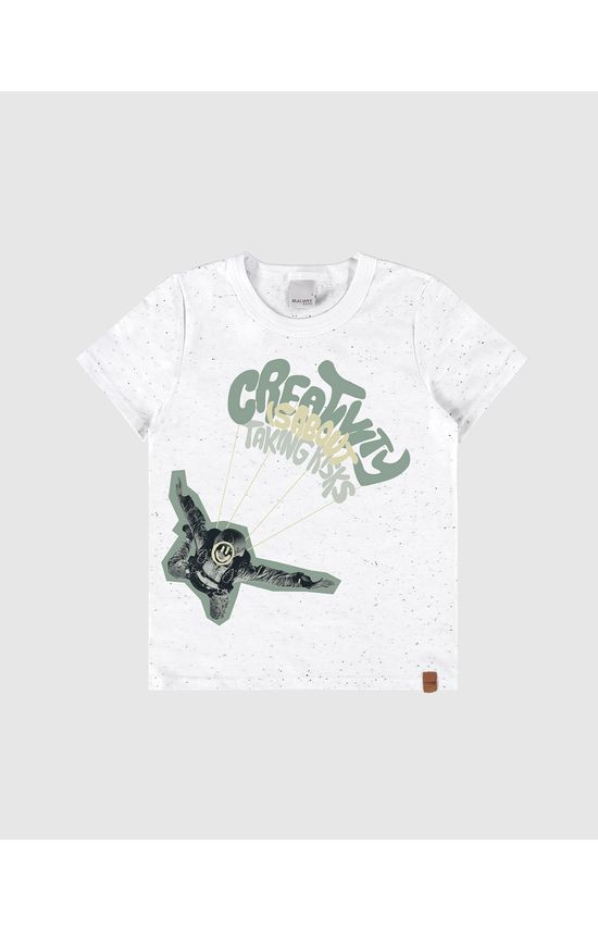 Camiseta Infantil Menino Creativity Em Malha Botonê Malwee Kids